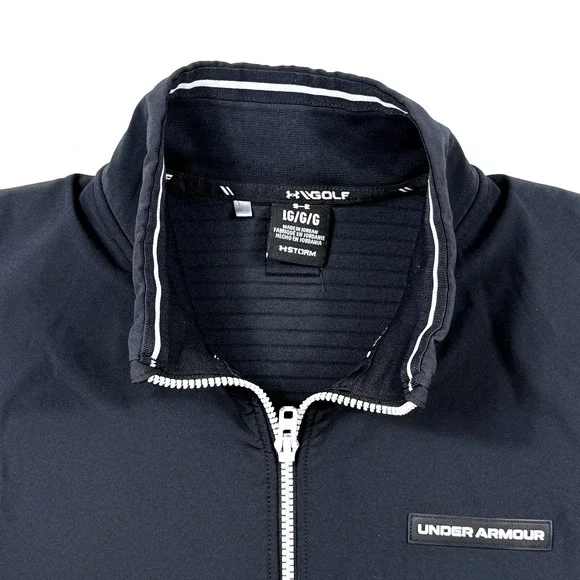 Under Armour Pro Storm Golf Vest Hybrid Black H2O Men's Size Large Drive - Picture 2 of 7